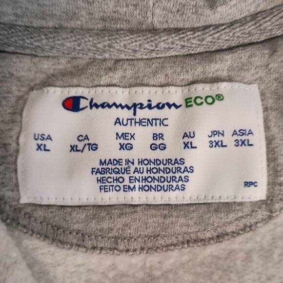 Champion Women’s Eco Fleece Full Zipper Tan Hoodie Size XL - Picture 8 of 16